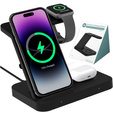 Ładowarka Indukcyjna Qi 3w1 15W do iPhone / Airpods / Apple Watch