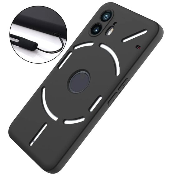Etui do Nothing Phone 2, Silicone Lite, czarne