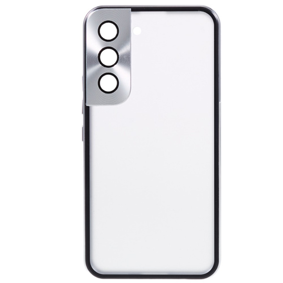 Etui do Samsung Galaxy S22, Magnetic Dual Glass, srebrne