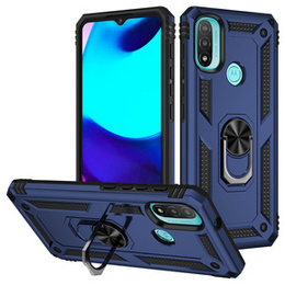 Etui pancerne do Motorola Moto E20/E30/E40, Nox Case Ring, niebieskie