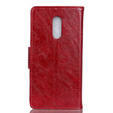 Skórzane Etui Wallet do Xiaomi Redmi 8 - Red