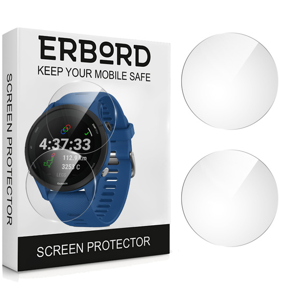 2x Szkło Hartowane ERBORD do Garmin Forerunner 255, Szybka