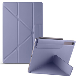Magnetyczne etui origami do Samsung Galaxy Tab S10 Lite / S10 FE / S9 FE / S9 – ciemnofioletowe