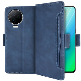 Etui z klapką do Infinix Note 12 2023, Card Slot, niebieskie