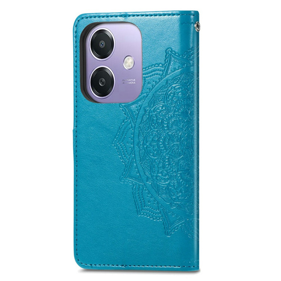 Etui z klapką do Oppo A40 / Oppo A40m, Mandala, niebieskie