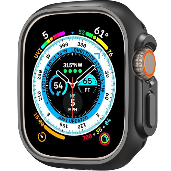 Etui SPIGEN do Apple Watch Ultra 1/2/3 49mm, Thin Fit, Czarne