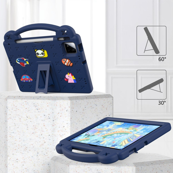 Etui do Xiaomi Pad 7 / 7 Pro, Cute Patterns, z podstawką, granatowe