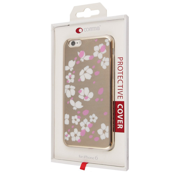 Etui COMMA Bloom Hard Case do iPhone 6 6s 4.7 - Złoty