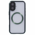 Etui Magnetic Dual Glass MagSafe do iPhone 16, zielone