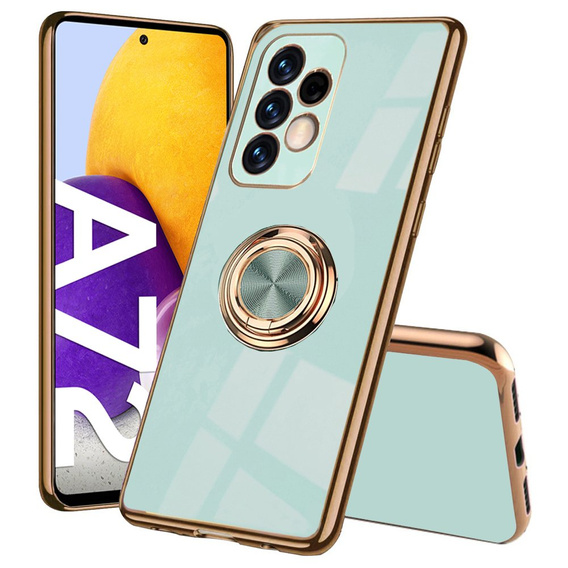 Etui do Samsung Galaxy A72 5G / A72 4G (LTE), Electro Ring, miętowe