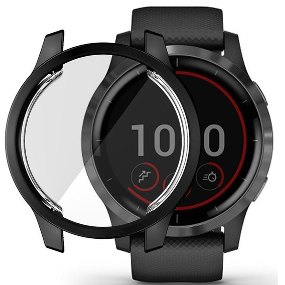 Etui z osłoną TPU do Garmin Venu 2 45mm/Vivoactive 4 45mm, Czarne
