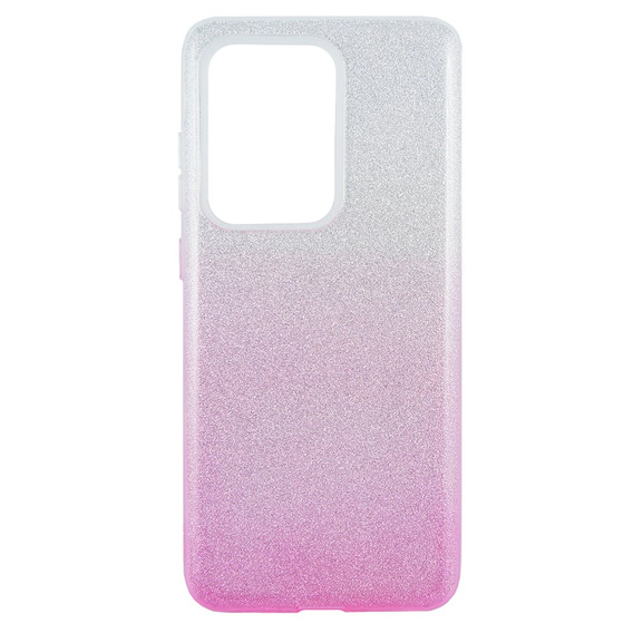 Etui Glitter Case Samsung Galaxy S20 Ultra - Silver / Pink