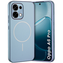 Etui ochronne do Oppo A6 Pro 5G, do MagSafe, niebieskie