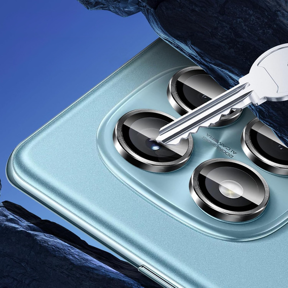 Szkło na aparat do Xiaomi Note 14 Pro 5G z aplikatorem do montażu, czarne