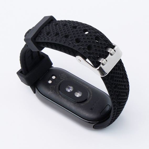 Pasek Silikonowy do Xiaomi Smart Band 10 / 9 / 8, Czarny
