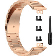 Bransoleta pasek Stainless do Huawei Watch Fit - Różowe złoto