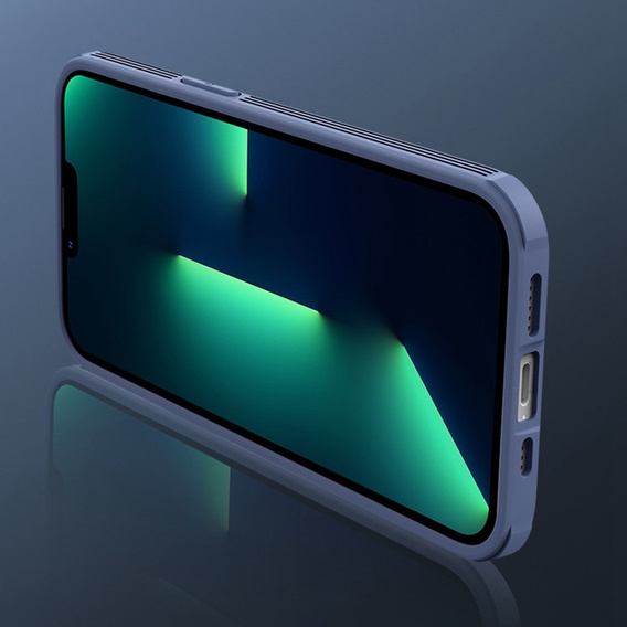 Etui do iPhone 14 Plus, Camera Slide, niebieskie