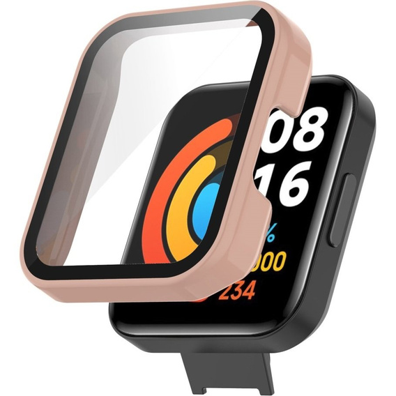 Etui + Szkło 2w1 do Xiaomi Redmi Watch 2 Lite, Pink