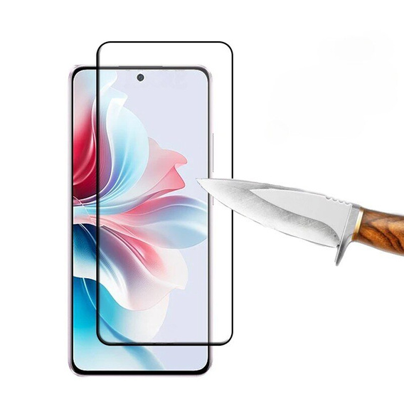Szkło Hartowane 3D do Oppo Reno 11F 5G, czarne