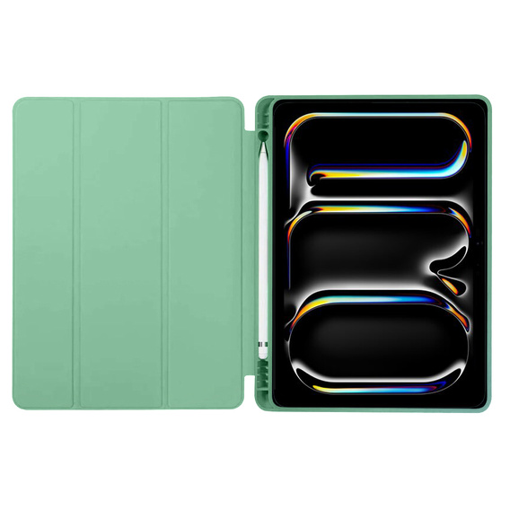 Etui do iPad Pro 11" 2024 (5 gen.), Smartcase z miejscem na rysik, zielone