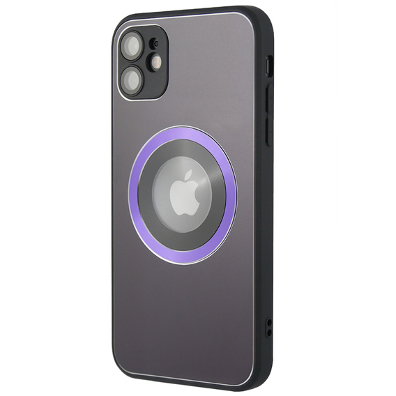 Etui do MagSafe do iPhone 12, Hole for Apple Logo, fioletowe