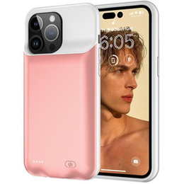 Etui z Baterią 8500mAh do iPhone 15 Pro Max , różowe