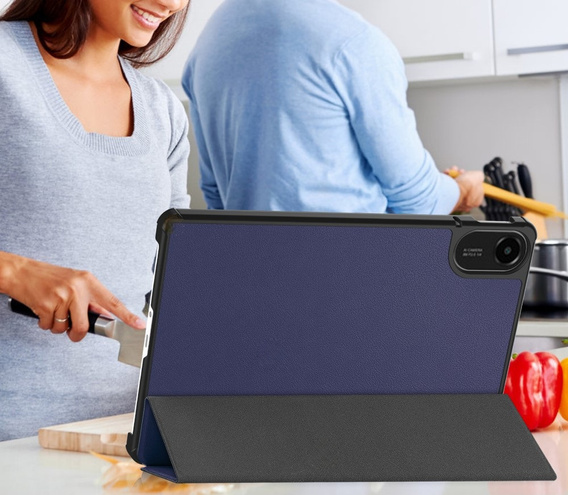 Etui z klapką do Xiaomi Redmi Pad 2 – z funkcją podstawki, granatowe