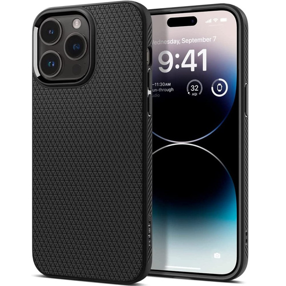 Etui Spigen do iPhone 14 Pro, Liquid Air, czarne