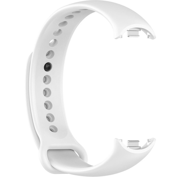 Pasek Silikonowy do Xiaomi Smart Band 10 / 9 / 8, Biały