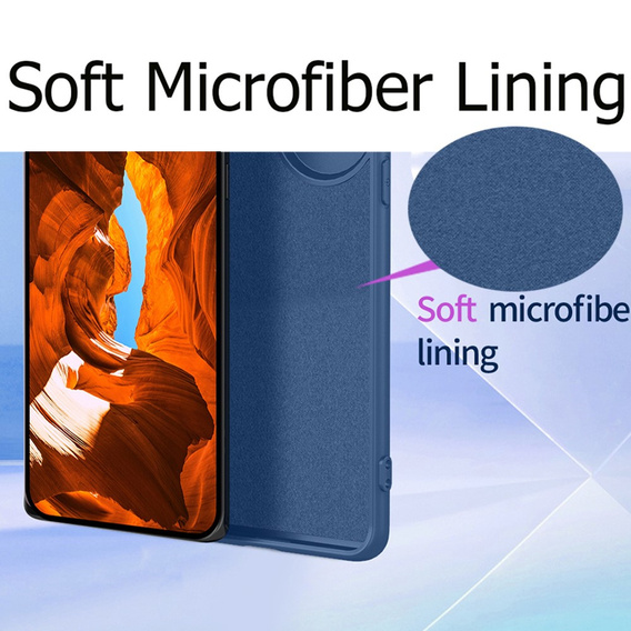 Etui do Motorola Edge 70 5G, Silicone Lite, do MagSafe, niebieskie