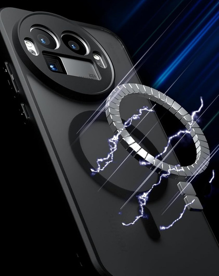 Etui do Realme GT 8 Pro, do MagSafe, ERBORD Matt Case, czarny