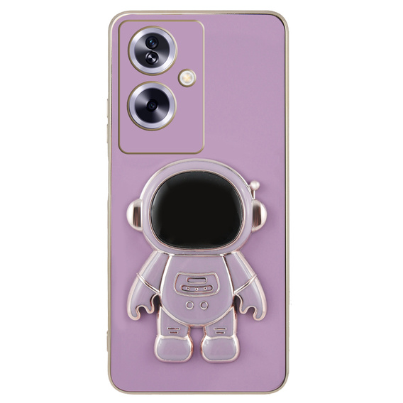 Etui do Oppo A79 5G, Astronaut, fioletowe