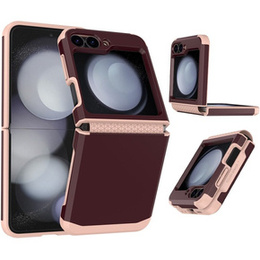 Etui pancerne do Samsung Galaxy Z Flip7 FE / Z Flip6, Armor Shockproof, bordowe