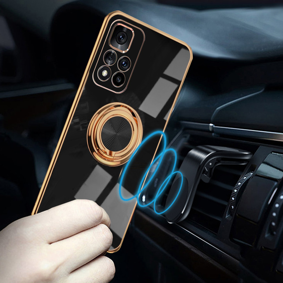 Etui do Xiaomi Poco M4 Pro 5G / Redmi Note 11S 5G, Electro Ring, czarne