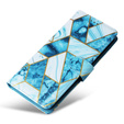 Etui z klapką do Xiaomi Redmi Note 13 Pro 4G / Xiaomi Redmi Note 14S / Xiaomi Poco M6 Pro 4G, Wallet, Marble niebieskie