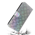 Etui z klapką do Oppo A17, Wallet, Mandala szare