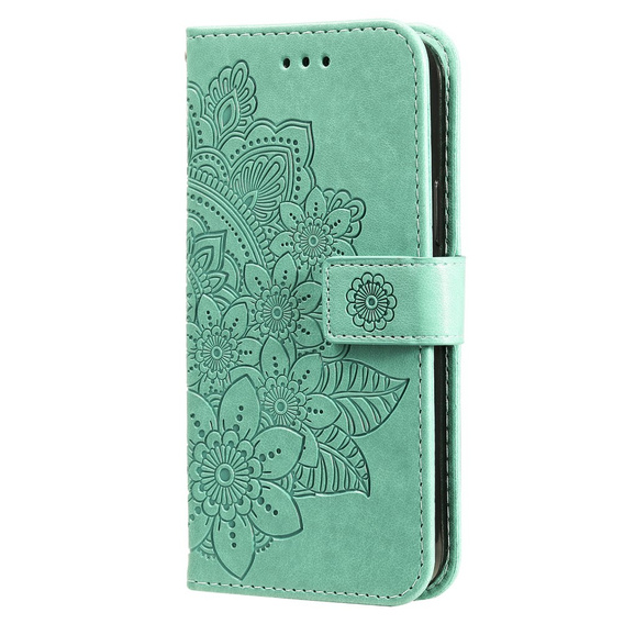 Etui z klapką do Realme C67, Mandala, zielone