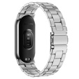 Bransoleta Stalowa do Xiaomi Smart Band 10 / 9 / 8, Srebrna