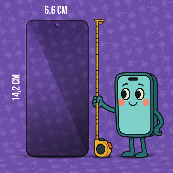 Szkło Hartowane Prywatyzujące Shy Palm do Samsung Galaxy S23