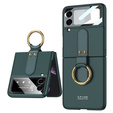 Etui GKK Ring Holder do Samsung Galaxy Z Flip3 5G, Midnight Green