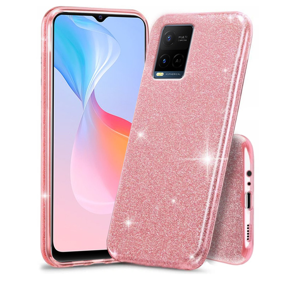 Etui Glitter Case do Vivo Y21/Y21s/Y33s, Pink