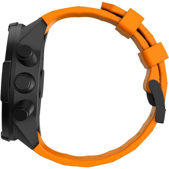Pasek silikonowy do zegarka Suunto 9, Pomarańczowy