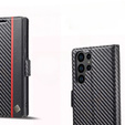 Etui z klapką do Samsung Galaxy S23 Ultra, Carbon LC.IMEEKE, czarne