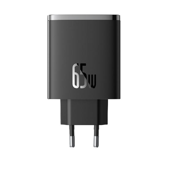 Baseus Cube Pro – uniwersalna ładowarka 65 W (2× USB‑C + 1× USB‑A), czarna