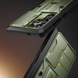 Etui do Samsung Galaxy S25 Ultra, Tongate MECH Series, Klips do paska, zielone
