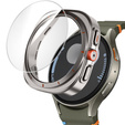2w1 Etui + Szkło Hartowane do Samsung Galaxy Watch 6 40mm, Tytanowe złoto