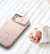 Etui do iPhone 12 / 12 Pro, Suritch Shockproof, do MagSafe, różowe