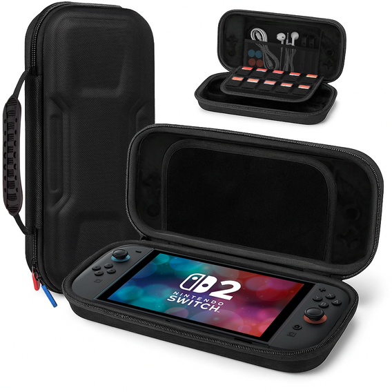 Etui ochronne do Nintendo Switch 2 – Bezpieczne i funkcjonalne rozwiązanie w podróży - czarne