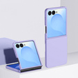 Etui ze szkłem hartowanym na ekran zewnętrzny do Samsung Galaxy Z Flip7 – fioletowe