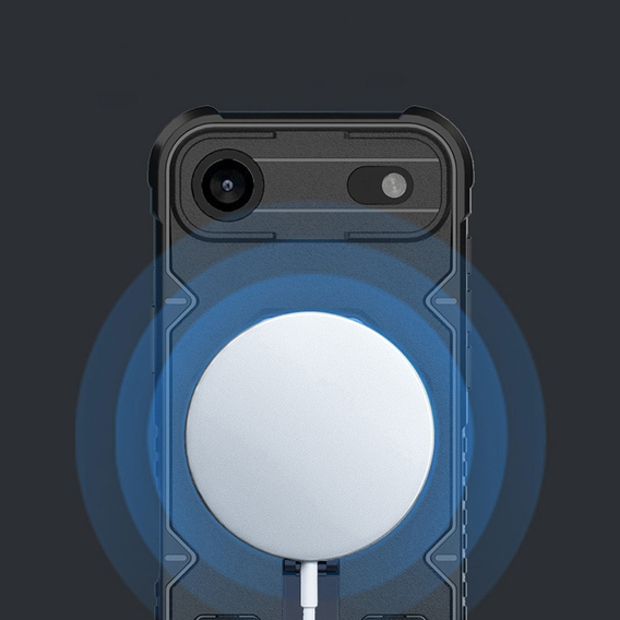 Etui pancerne do iPhone Air, do MagSafe, z podstawką, czarne
